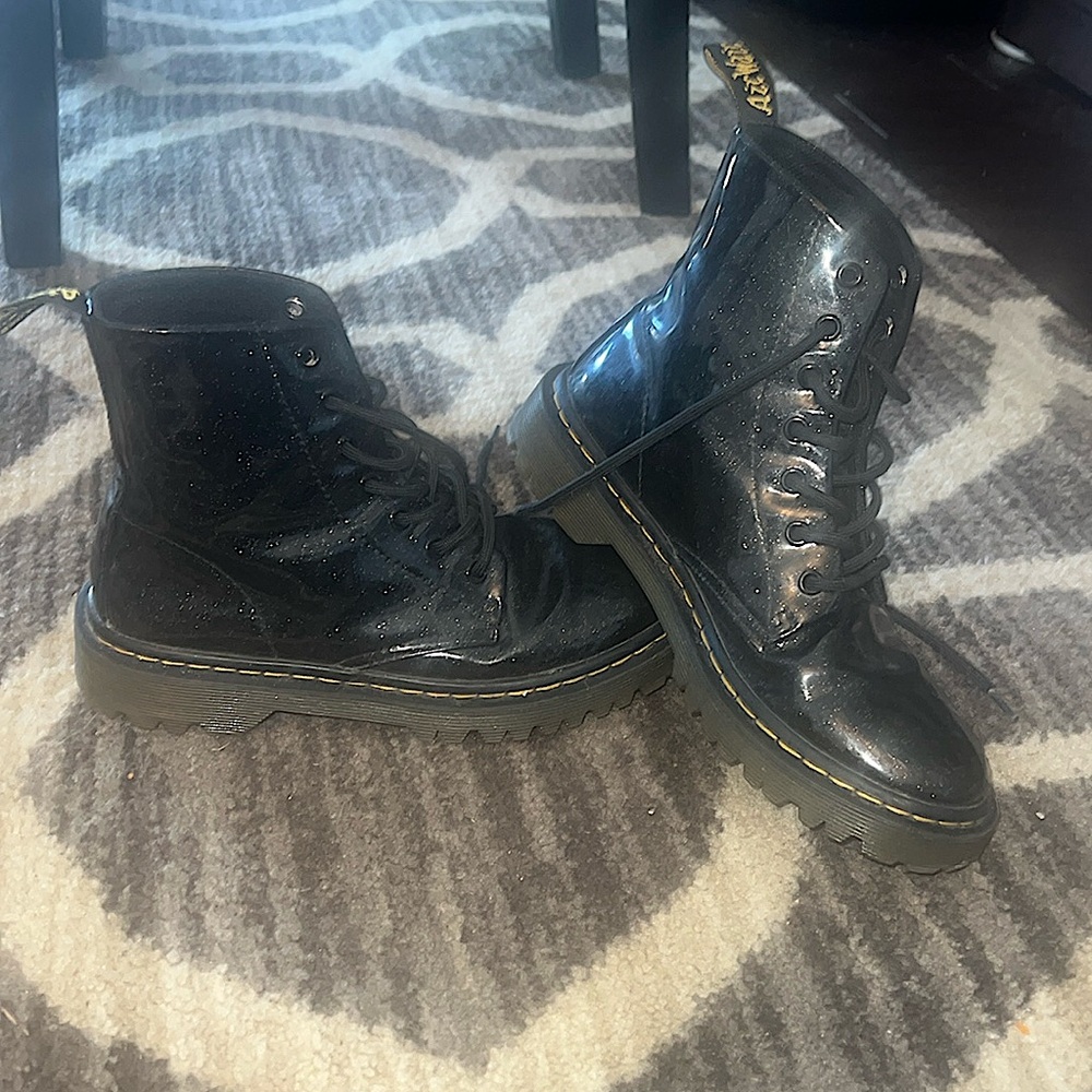 Sparkly Black Doc Martins